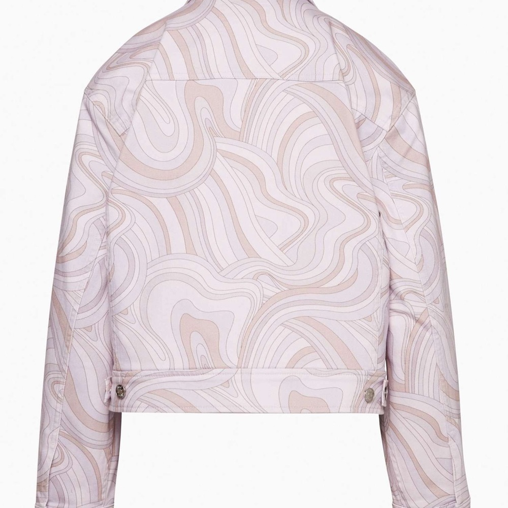 Wilfred Light Purple Patterned Jean Jacket - Picture 2 of 4